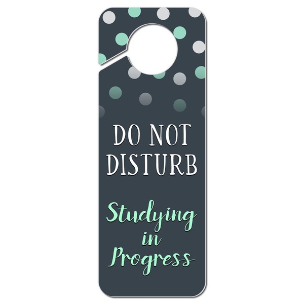 Graphics and More Do Not Disturb Studying in Progress Plastic