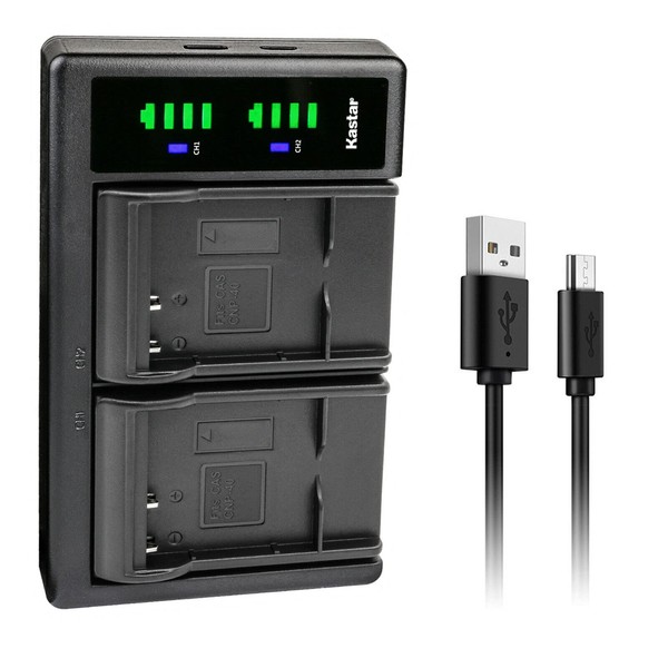 Kastar LTD2 USB Battery Charger Replacement for Minolta MND50 48