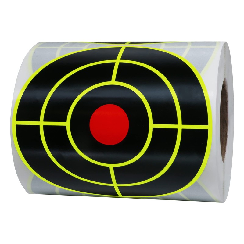 Aleplay 4" Splatter Shooting Targets Stickers Bullseye, Reactive Targets for
