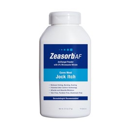 Zeasorb Polvo de tratamiento antifúngico súper absorbente para Jock Itch, 2.5 onzas