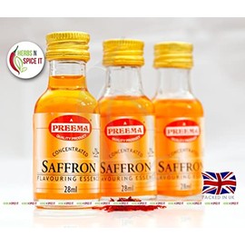3x28ml Preema Saffron Essence Flavour Kesar Flavour Grade A Premium Quality Free P&P HerbsnSpiceit