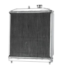 Honda Civic Radiator, Aluminum Radiators for 1992-2001 Acura Integra, Honda Civic del Sol 1.5L 1.6L 1.8L L4 Engine, 2 Row Radiators+Electric Shroud Fan