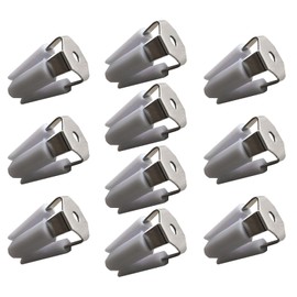 10 Pieces Car Air Vent Clip Four Legs Car Air Vent Clips Car Vent Clip Auto Air Conditioner Car Outlet Clips for Car Air Vent Decoration, White Clip