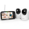 Kidsneed 5" Split Baby Monitor with 2 HD 720P Cameras