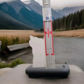 Westcott Finger Grip Ruler, Smoke Plastic, Inches and Metric, 12-Inch