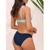 CUPSHE Women's Maternity Bikini Sets Pregnancy Swimsuit Low Rise Scalloped