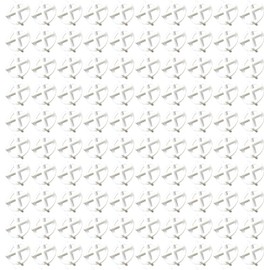 [Health Lief] Round Tile Spacer, 100 Pieces, Tile Attachment Auxiliary Spacer, Tile Joint Securing Jig, Tile Cross Spacer, Tile Horizontal Spacer, Plastic Spacer, Tile Leveling Jig, Tile Spacer, Tile Spacer, Tile Gap Spacer, Width 0.1 inch (3 mm)