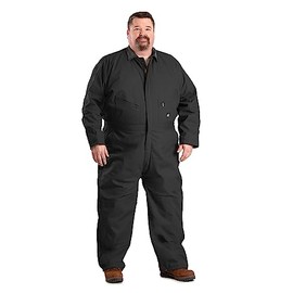 Berne Men's Heritage Insulated Coverall, 3X-Large Tall, Black