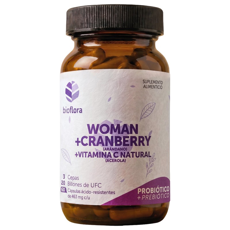 Probióticos Woman Arándano Vitamina C BIOFLORA Vegana