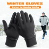 FANEVER Winter Gloves,Touch Screen Gloves Inner Fleece Thermal Warm Water
