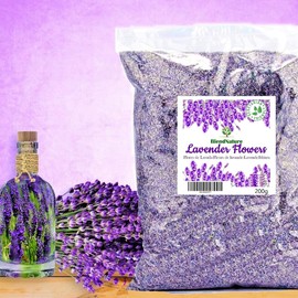 BlendNature Natural Dried Lavender Flowers 200g - Aromatherapy Potpourri Sachet for Relaxation and Home Fragrance