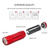 FASTPRO 4-Pack Aluminum LED Flashlights Set with AAA Dry Batteries