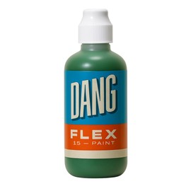 DANG Flex 15 White Paint Marker, 60ml Refillable Graffiti Mop, Alcohol Based Multi Surface Graffiti Supplies, White Paint Markers Permanent for Glass, Metal, Wood, Paper, 15mm Flex Nib