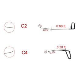 LadyRosian 10PCS Paintless Dent Repair Kits Dent Repair Rods with Stainless Steel Tools for Car Dents Hail Damage Removal