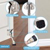 Jasluna One Touch Kickdown Commercial Door Stopper, 2 Pack Heavy