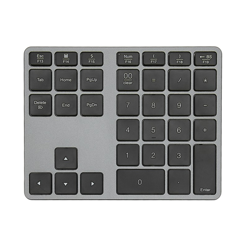 Wireless Number Pad 35 Keys Scissor Switch BT5.0 Aluminium Alloy