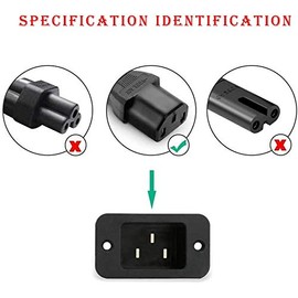 Lilmacc UK Mains Power Lead Cable Cord For Marshall Fender AMP Amplifier Guitar (COMES WITH REUSABLE CABLE TIES!)