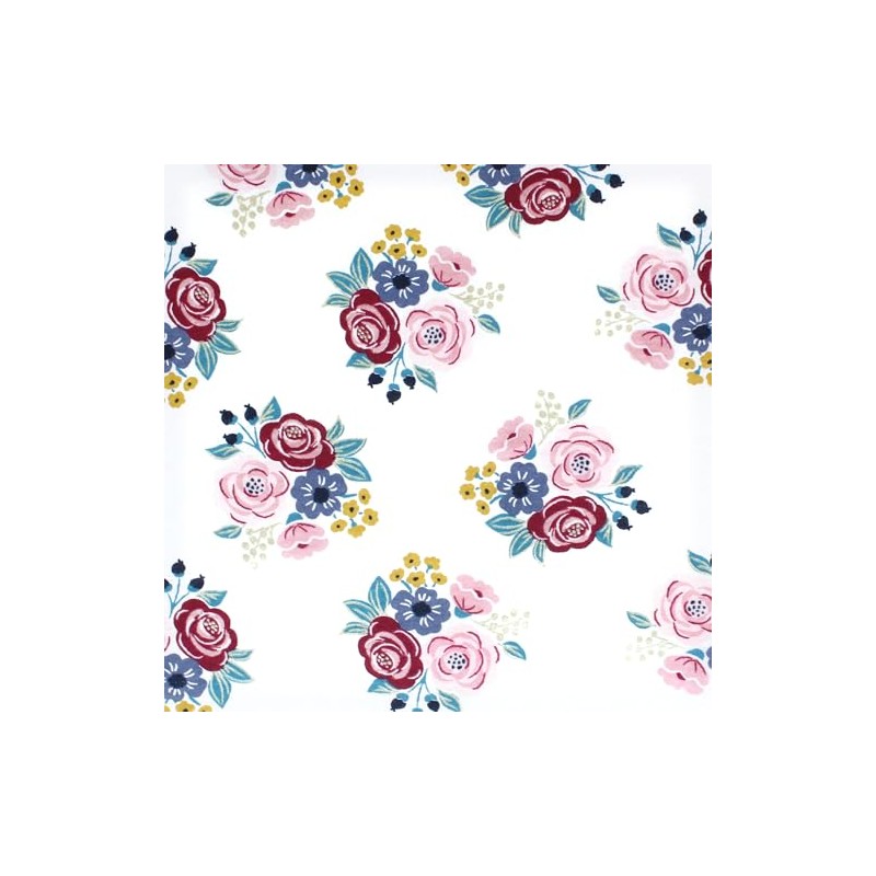 Hudson Baby Unisex Baby Cotton Fitted Crib Sheet, Blush Navy