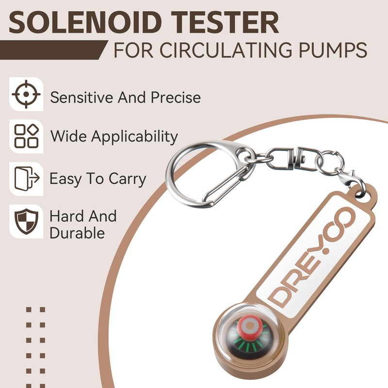 Gulfmew Solenoid Tester for Circulating Pumps, Rotation Tester and AC