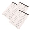 WOONEKY 3 Sheets Eyebrow Decals for Easy Application Peel Off