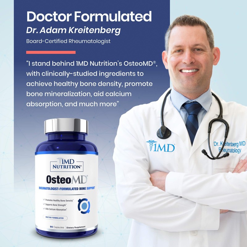 1MD Nutrition OsteoMD for Comprehensive Support - Supplement for Women