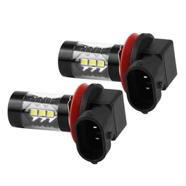 h11 bulb,Bombilla de luz antiniebla LED H11 H8, 2 piezas H11 H8 12V24V 80W Bombillas LED de alta potencia Reemplazo para coche Bombillas LED antiniebla superbrillantes Accesorios