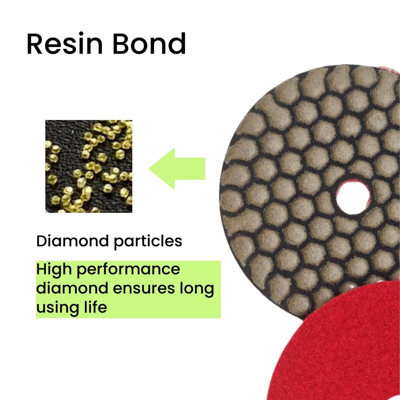 ComeFloor Dry Diamond Polishing Pads 4 Inch 3 Step Buffing