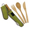 Bamboo Travel Utensils - To-Go Ware Utensil Set with Carrying
