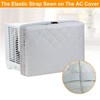 Demao Grey Window AC Covers for Inside, 21" × 15"×