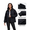 YUCOLEN Puffer Quilted Jackets for Women Cropped Winter Warm Short