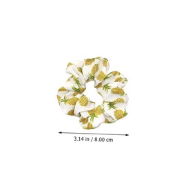 SKISUNO 8pcs Pineapple Pattern Hair Scrunchies Sweet Style Hair Ties for Girls Lightweight Comfortable for Daily Use