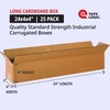 TAPE LOGIC 24x4x4 Long Corrugated Boxes, Long, 24L x 4W