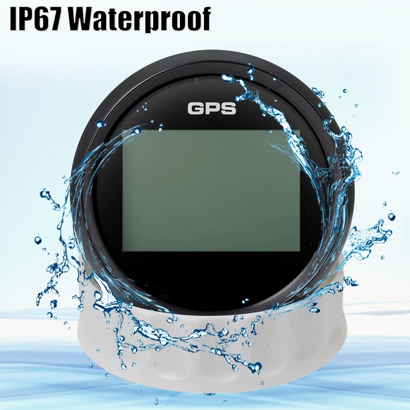BYYOUIV 85mm Digital GPS Speedometer Odometer for Car, Boat, Motorcycle