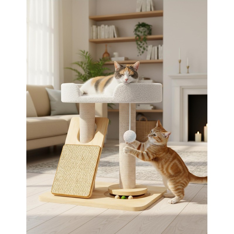 Simcat Cat Tree for Indoor Cats Large Adult, Cat Tower