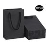 driew Black Bags for Gifts, Small Gift Bags 30 Pack