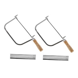 DOITOOL 2sets Multi-blade Hand Saw Scroll Saw Machine Portable Woodworking Jewelry Tool Diy Bow Jewelry Hand Tools U-shape Wood Handle