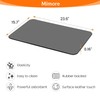 Mimore Coffee Mat - 16x24 Inch Grey Countertop Mat -