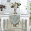 Bettery Home Embroidery Luxury Table Runner Jacquard Fabric Table Runner