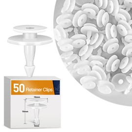GOOACC 50pcs Cowl Retainer Cowl Vent Clip for Acura Honda 90602-SX0-003 MDX Civic Insight Odyssey 1995-on White Nylon