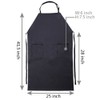 VWELL Rubber Vinyl 41.5'' Waterproof Apron for Men Women, Dishwashing,