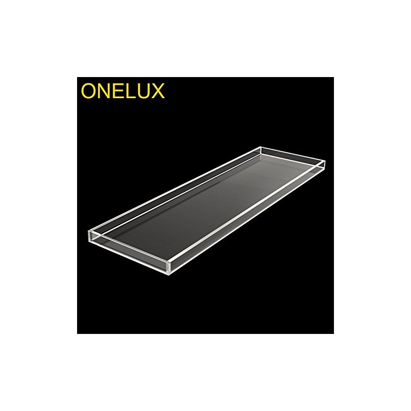 ONELUX Durable Clear Acrylic Towel Tray,Lucite Bathtub Caddy