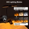 Vekkia 14 LED Rechargeable Amber Book Light for Reading at