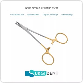 SURGIDENT TC DERF NEEDLE HOLDER 12 CM MEDICAL SURGICAL INSTRUMENTS NEW