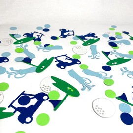 100PCS Hole in ONE first Birthday Decorations- Golf Themed confetti - Par-Tee Birthday confetti - 40th Birthday table scatter - Golf Cart Confetti