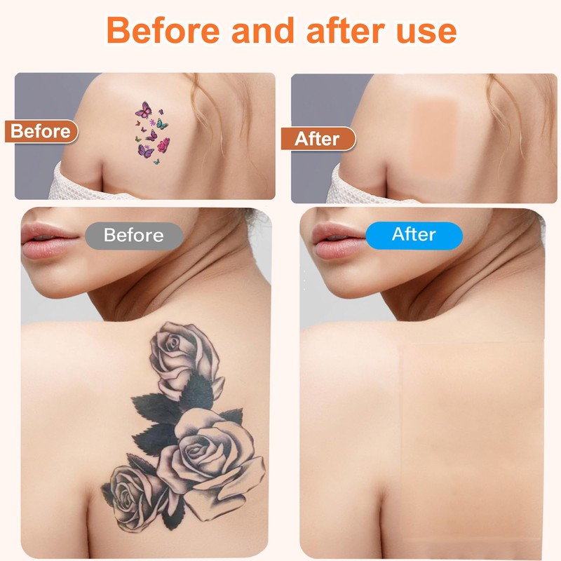 8 Pack Tattoo Cover Up Patch, Ultra Thin Waterproof &