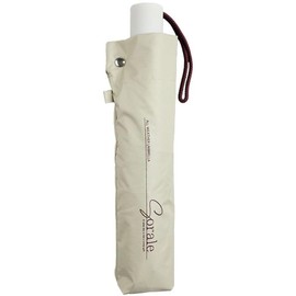 アテイン 折晴雨兼用 自動開閉ミニ 無地・安全式 ベージュ 55cm 5275