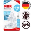 NUK First Choice+ Teats for Baby Bottles | 6-18 Months