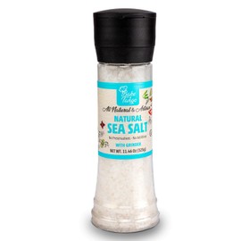 Bake and Tango All-Natural Seasoning – Pack of 1 with Built-In Grinder – No Preservatives or Additives – Clean, Healthy Spice Blend (Pack of 1, Sea Salt)