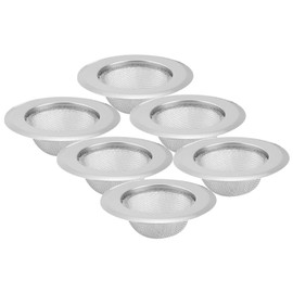 COHEALI 6pcs Stainless Steel Sink Strainer Clogging Drain Filter for Kitchen Bathroom Laundry Sinks Practical Mesh Water Stopper for Capture and Efficient Drainage