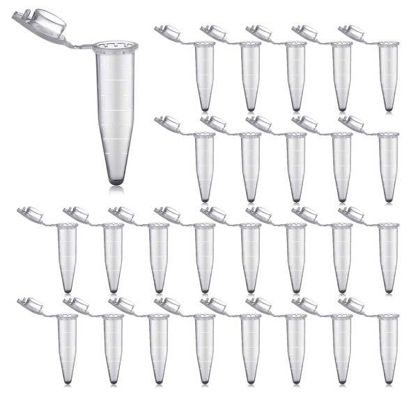 LAMXD 100PCS 1.5 ML Centrifuge Tubes Micro Plastic Centrifuge Tube